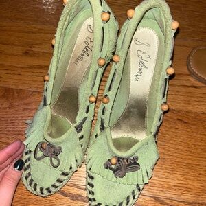 Sam Edelman Women's suede tassel wedge